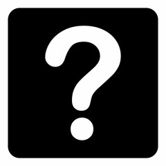 Wall Mural - Question icon illustration