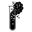 © ylivdesign - Bubble test tube icon. Simple illustration of bubble test tube vector icon for web design isolated on white background