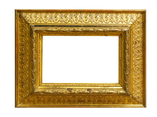 Frame picture antique antiques isolated on white background