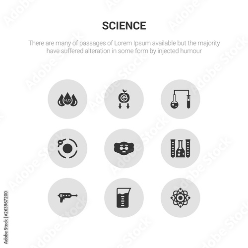 Gratuit Images 9 Round Vector Icons Such As Atom Beaker Blaster Chemical actualisé par