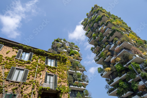 Vertical forest building in Milan, Italy