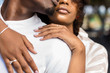 © Samuel B. - Close up outdoor protrait of black african american couple embracing each other