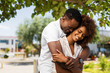 © Samuel B. - Outdoor protrait of black african american couple embracing each other
