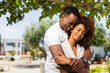 © Samuel B. - Outdoor protrait of black african american couple embracing each other