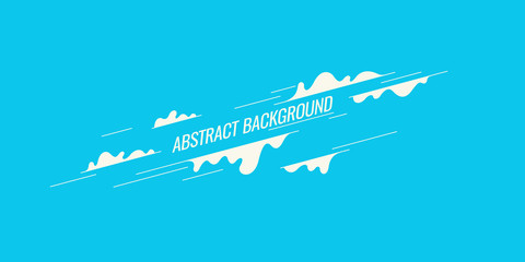 Wall Mural - trendy abstract art geometric background with flat, minimalistic style. vector poster