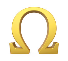 Omega Symbol Isolated