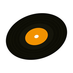 Sticker - vinyl disc isolated icon