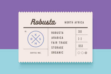 Canvas Print - vintage label. set of graphic modern vintage label