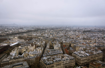 Paris seen from the eiffel tower