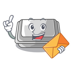 Sticker - With envelope plastic box in the mascot shape