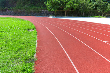 Canvas Print - Track and field sports venues of the runway