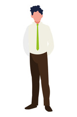 Poster - elegant businessman avatar character