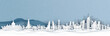 Panorama view of Indonesia and city skyline with world famous landmarks in paper cut style vector illustration