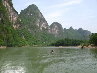 Sticker - Guilin Yangshuo Cruise on Li river, China