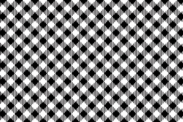 Wall Mural - black gingham pattern background.texture from rhombus.vector illustration.eps-10.