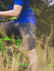 Wall Mural - Mountain Bike Rider Stop and Rest