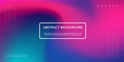 Trendy Abstract Design. Vector illustration of abstract gradient liquid shape. fluid neon color for web landing page, poster, banner template