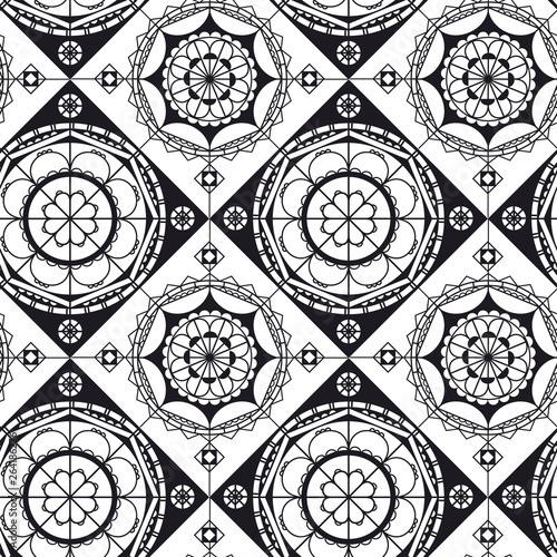 Spanish lace mosaic seamles...