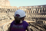 Fototapeta Big Ben - Child in Colosseum, Rome, Italy 