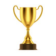 © Elegant Solution - 3d gold trophy or cup for champion. Sport award