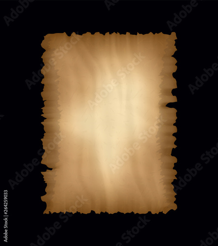 Ancient Parchment Old Papyrus Craft Paper Vertical Banner With