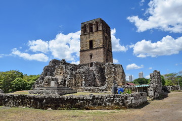 Old Panama Cathedral, Panama Viejo Historical Monumental Complex, Panama City, Panama