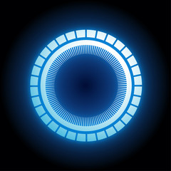 Wall Mural - circle futuristic light