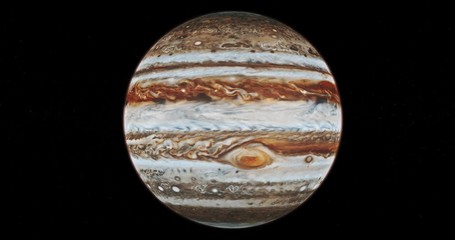 Wall Mural - jupiter planet rotating in the outer space