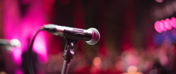 microphone on stage