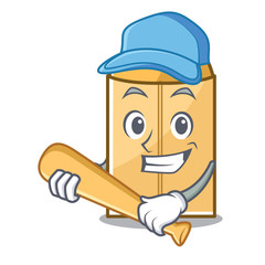 Wall Mural - Playing baseball mailer envelope in the character shape