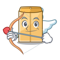 Poster - Cupid mailer envelope in the character shape