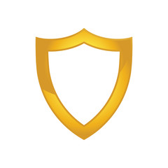 Wall Mural - Gold Guard and Shield Logo Vector, Icon