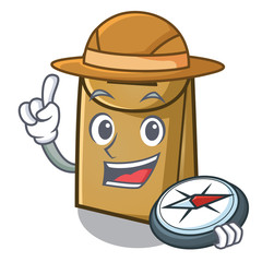 Sticker - Explorer paper bag in the cartoon shape