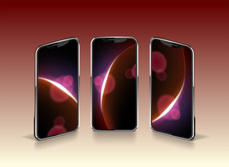 Wall Mural - illustration of abstract graphic for smartphone wallpaper.