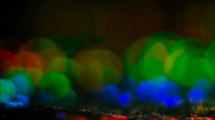 Wall Mural - Defocused colorful lens flare. Bokeh melting multicolor drops design. Glowing effect.