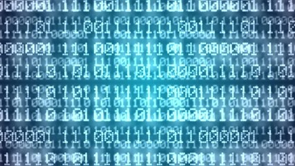 Wall Mural - 4k data digital binary code 4