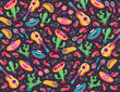 © ollymolly - mexican seamless pattern