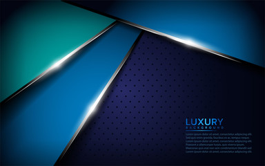 Wall Mural - dark blue metallic textured background