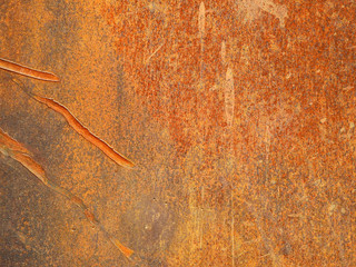 Wall Mural - stain of rust on old metal texture