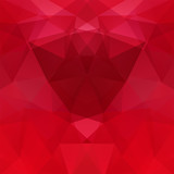 Fototapeta Abstrakcje - Abstract background consisting of red triangles. Geometric design for business presentations or web template banner flyer. Vector illustration