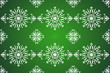 Elegant seamless pattern hand drawn traditional ornament decoration mixed with victorian style. Geometry each side for fashion fabric, knit, textile, batik. Green background.