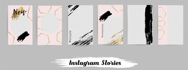 Templates for social media posts, instagram story.