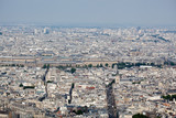 Fototapeta Paryż - Panorama of Paris from Montparnase Tower, France.
