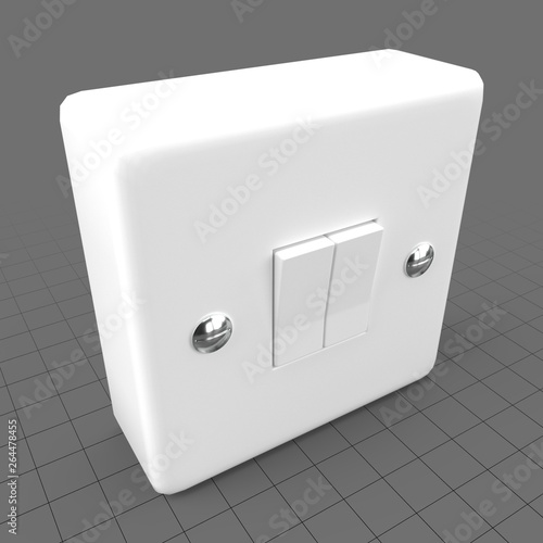 Double Light Switch Buy This Stock 3d Asset And Explore