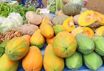 Sticker - papaya at street food