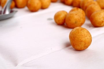 Canvas Print - fried sweet potato at street food