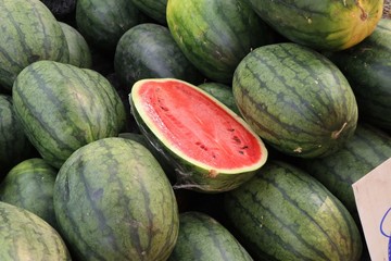 Sticker - watermelon at the street food