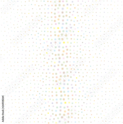 パステルカラーのドット　背景素材　