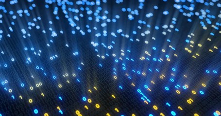 Wall Mural - big data cloud computing internet of things iot ai network technology. seamless loop 4k vj backgroun