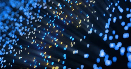 Wall Mural - big data cloud computing internet of things iot ai network technology. seamless loop 4k vj backgroun